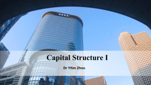 Capital Structure & WACC