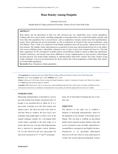 Bone Density in Punjabis: A Case Report