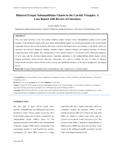 Ectopic Submandibular Glands Case Report