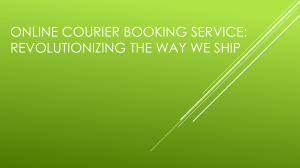 Online Courier Booking: Revolutionizing Shipping