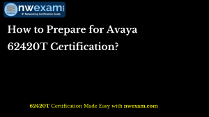 How to Prepare for Avaya 62420T Certification