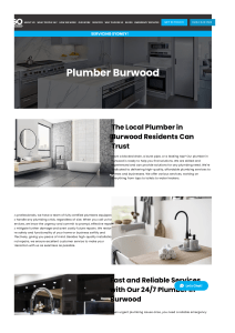 Plumber Burwood | 24/7 Emergency Plumbing Services