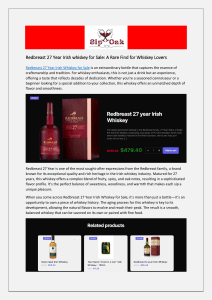 Redbreast 27 Year Irish whiskey for Sale: A Rare Find for Whiskey Lovers