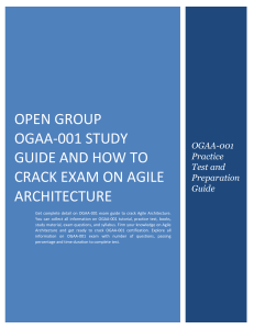 Open Group OGAA-001 Study Guide and How to Crack Exam on Agile Architecture