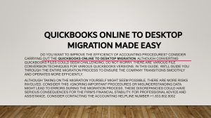 QuickBooks Online to Desktop Migration: A Step-by-Step Guide