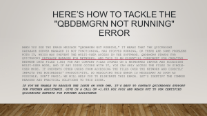 QBDBMGRN Not Running Error: A Step-by-Step Troubleshooting Guide