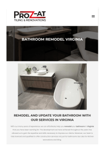 Bathroom Remodel Virginia | Proz at Tiling