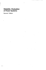 Power System Reliability Evaluation Textbook