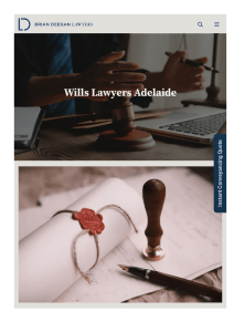 Wills Lawyers Adelaide