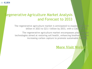 Regenerative Agriculture Market Analysis and Forecast to 2033