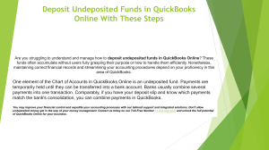 Deposit Undeposited Funds in QuickBooks Online