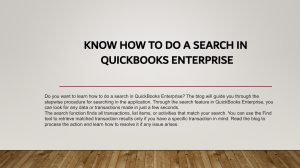 Search in QuickBooks Enterprise: A Step-by-Step Guide for Beginners