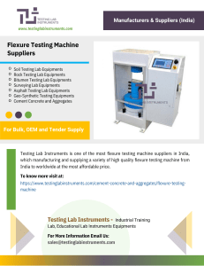 Flexure Testing Machine Suppliers in India