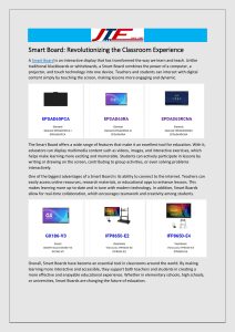 Smart Board: Revolutionizing the Classroom Experience