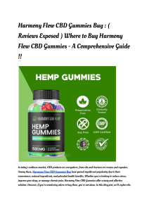 Harmony Flow CBD Gummies: Where to Buy Guide