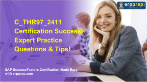 SAP C_THR97_2411 Certification Prep: Questions & Tips