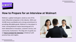 Walmart Interview Prep: Tips & Insights