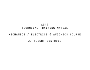 A319 Flight Controls Training Manual