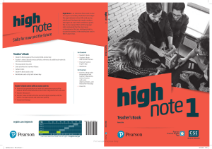 High Note Teacher's Book: English Language Course