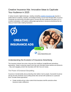 Creative Insurance Ads  Innovative Ideas to Captivate Your Audience in 2025