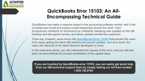 QuickBooks Error 15103: Technical Guide