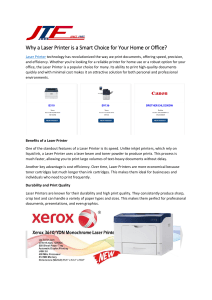 Why a Laser Printer is a Smart Choice for Your Home or Office?