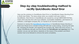 QuickBooks Abort Error: Troubleshooting Guide