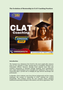 CLAT Coaching Mentorship Evolution in Mumbai