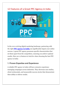 12 Features of a Great PPC Agency in India