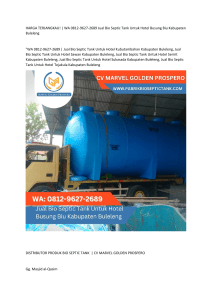 1.HARGA TERJANGKAU! WA 0812-9627-2689 Jual Bio Septic Tank Untuk Hotel Busung Biu Kabupaten Buleleng