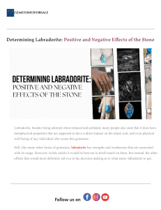 Determining Labradorite  Positive and Negative Effects of the Stone.docx