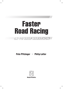 Pete Pfitzinger - Faster road racing-Human Kinetics (2014)