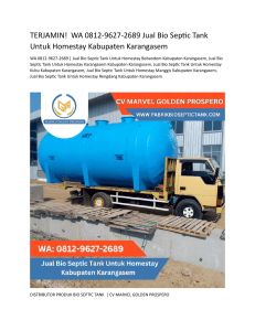 2.Jual Bio Septic Tank Untuk Homestay Kabupaten Karangasem