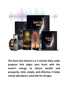 Sonic Key System: Attract Wealth with Moon Energy