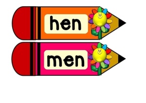 Phonics Pencils: Hen & Men