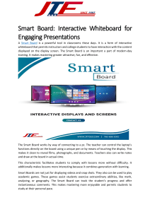 Smart Board-Interactive Whiteboard for Engaging Presentations