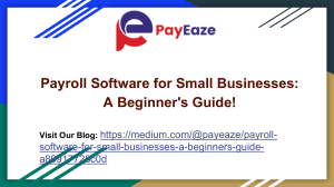 An Easy Guide to Payroll Software for Small Businesses!