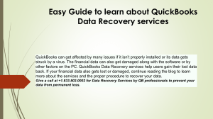 QuickBooks Data Recovery Guide