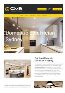 Domestic Electrician Sydney