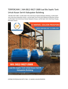 5.Jual Bio Septic Tank Untuk Kosan Seririt Kabupaten Buleleng