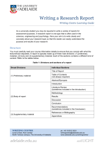 Writing a Research Report Guide for University Students