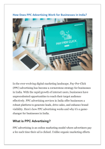 PPC Advertising in India: How It Works