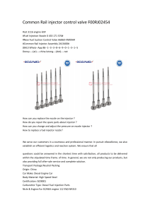Common Rail Injector Control Valve F00RJ02454