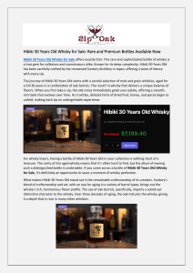 Hibiki 30 Years Old Whisky for Sale: Rare and Premium Bottles Available Now