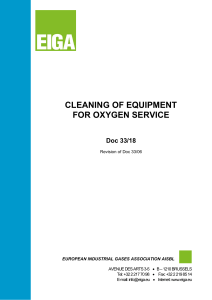 Oxygen Equipment Cleaning Guide Doc 33/18