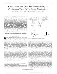 Clock Jitter & Metastability in Delta-Sigma Modulators