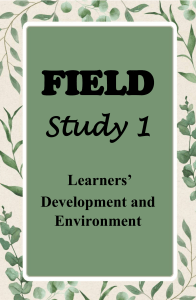 Field Study Portfolio: Education & Learning