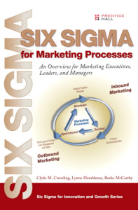 Six Sigma for Marketing Processes Book