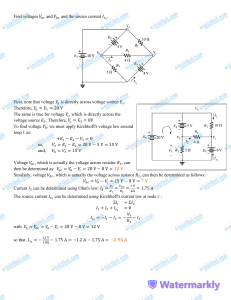 Electrical Engineering Problem Set: Circuit Analysis