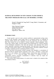 Cooling Water Treatment for Scale and Microbial Control